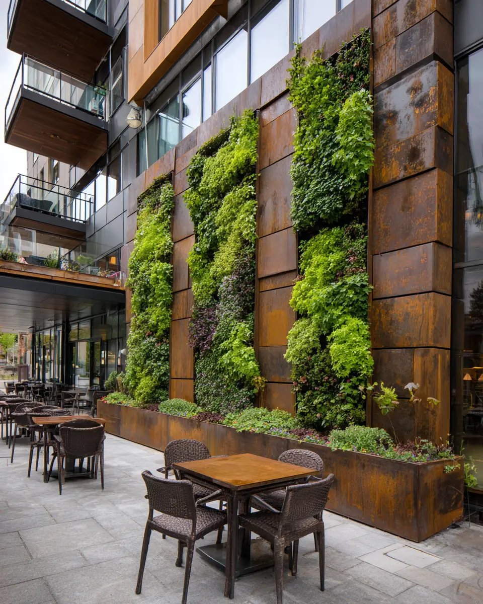 Rust Contemporary Balcony Decor Ideas