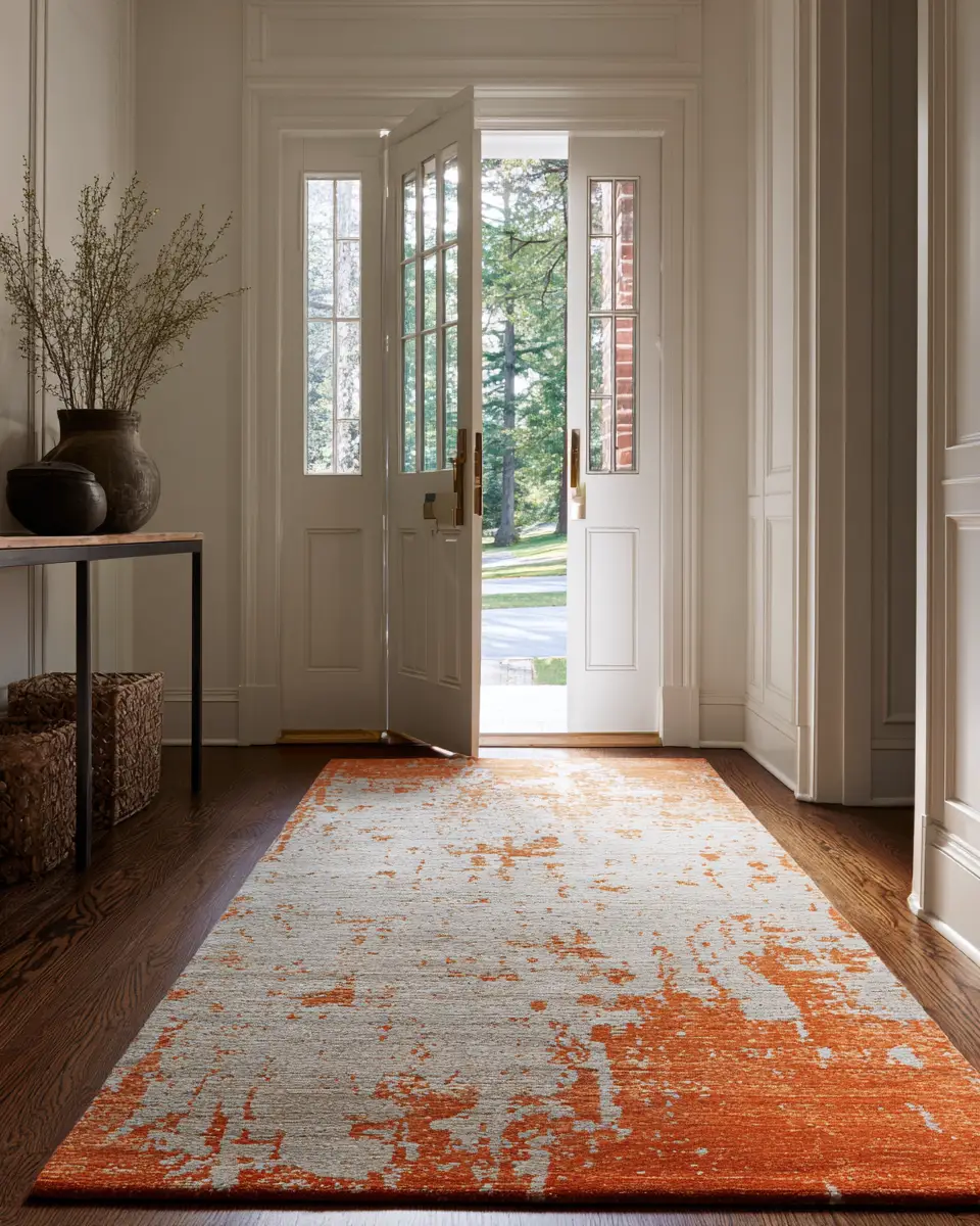 Rust Contemporary Entryway Decor Ideas