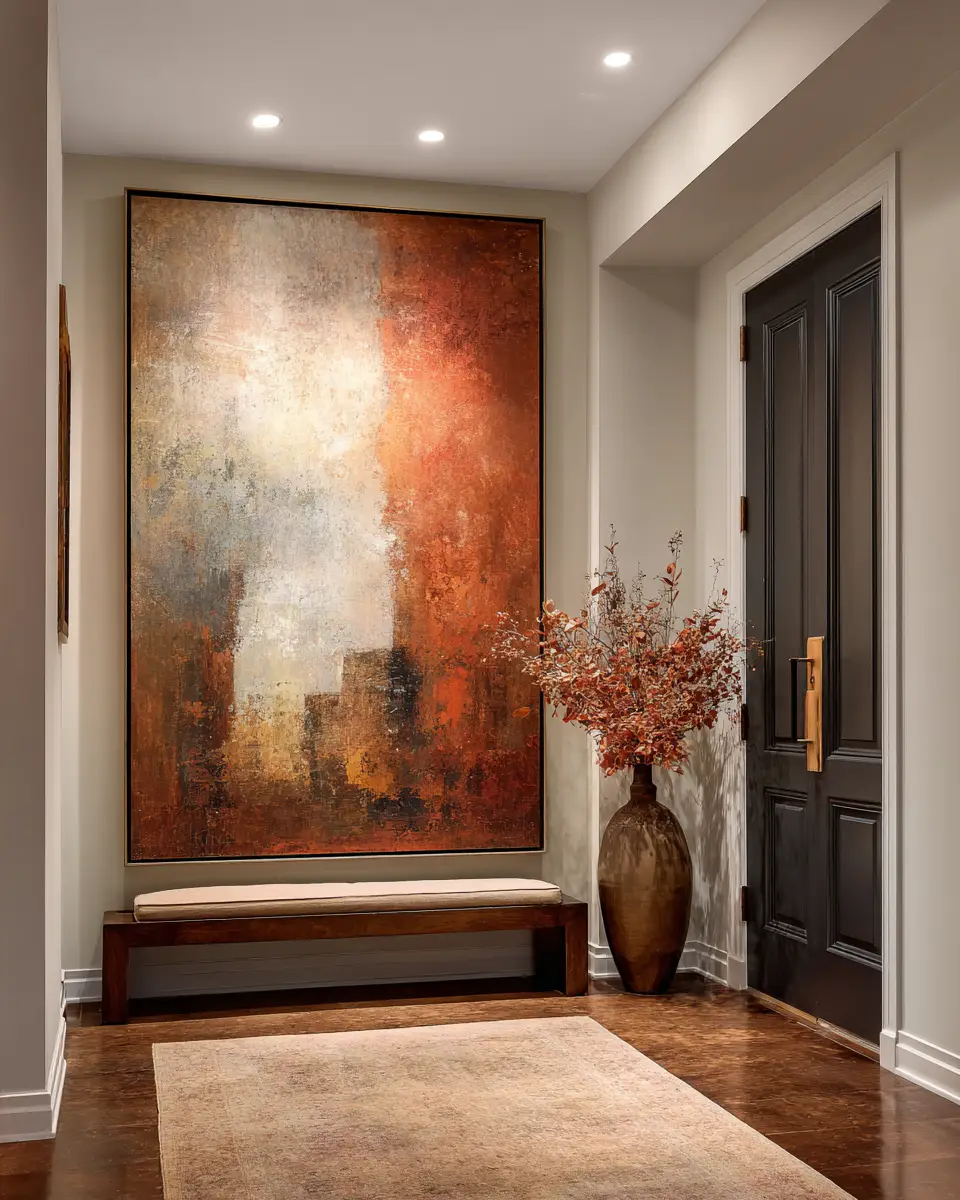 Rust Contemporary Entryway Decor Ideas