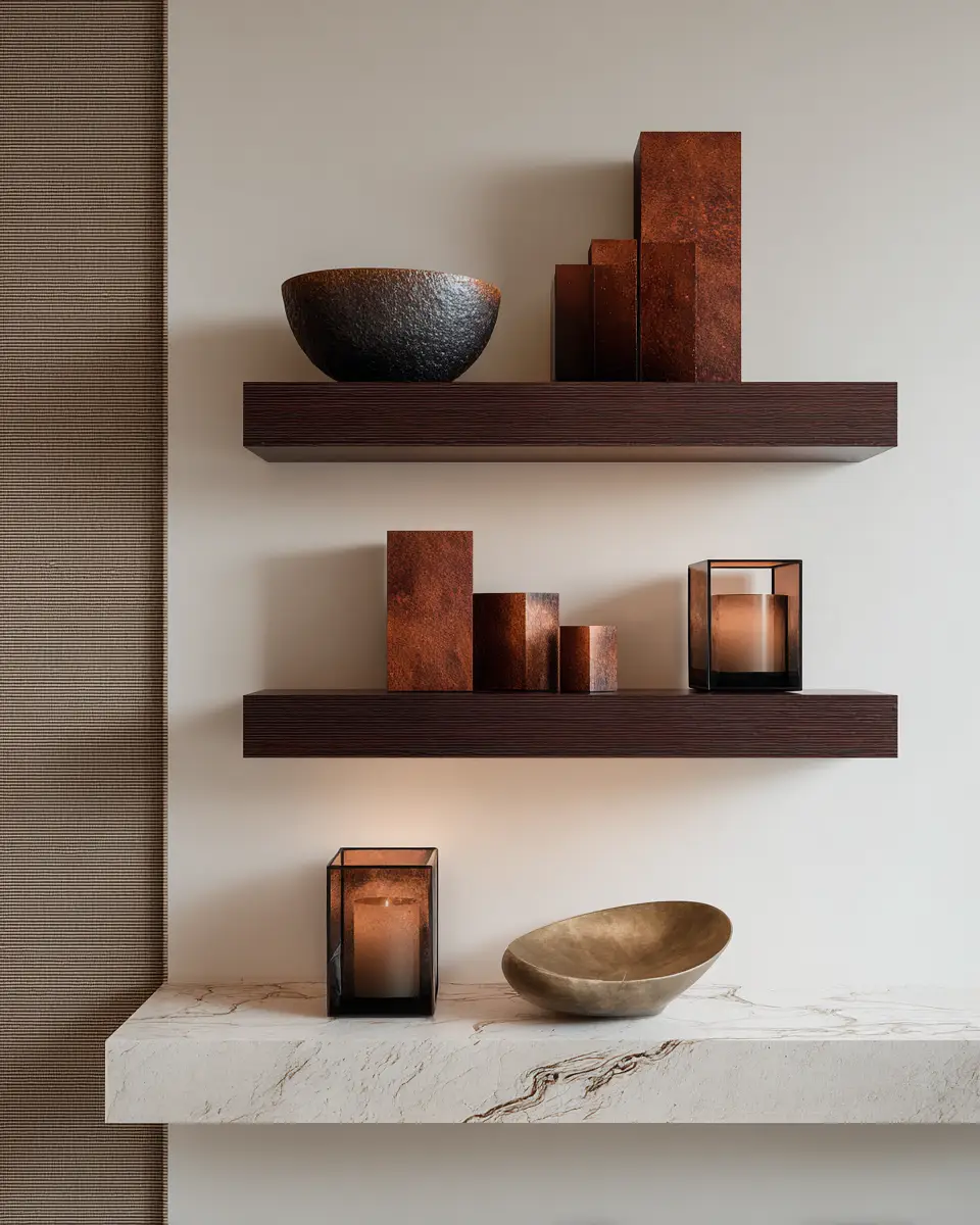 Rust Contemporary Entryway Decor Ideas