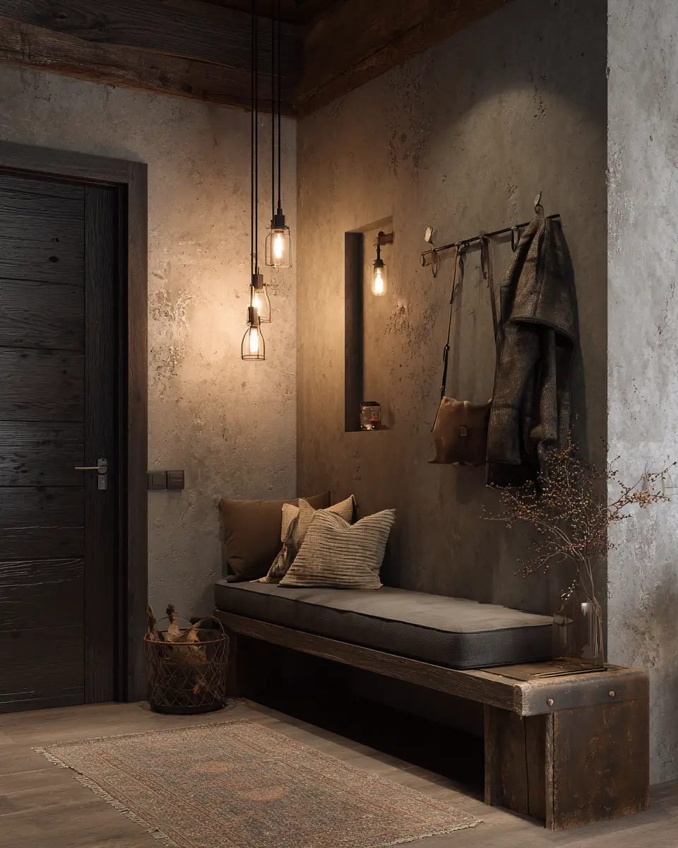 Rust Contemporary Entryway Decor Ideas