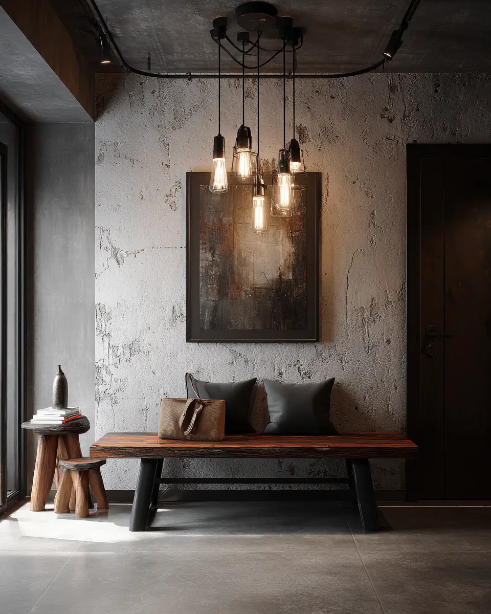 Rust Contemporary Entryway Decor Ideas