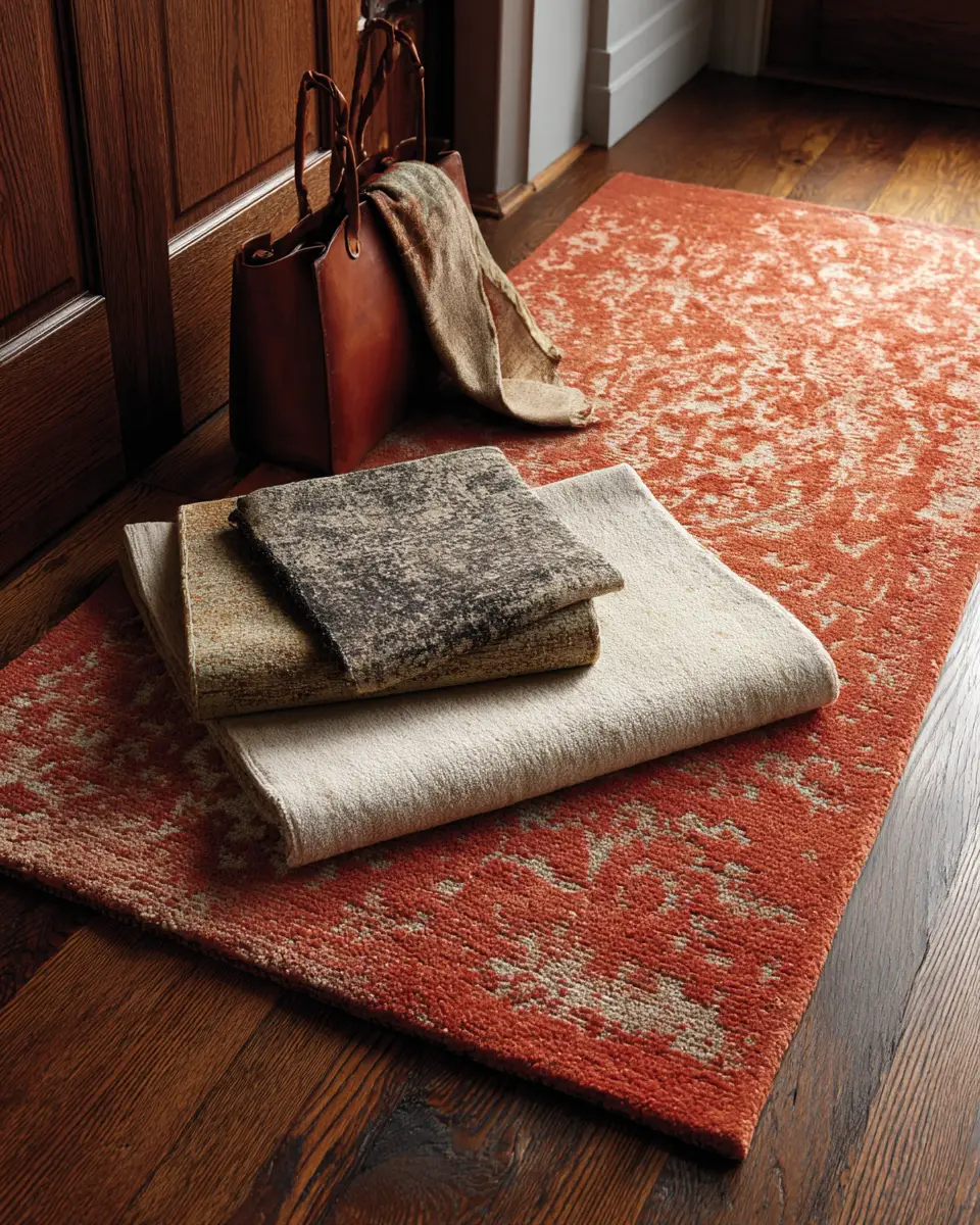 Rust Contemporary Entryway Decor Ideas