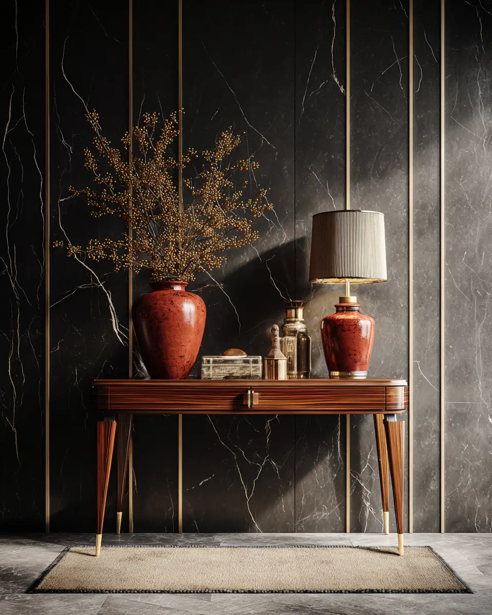 Rust Contemporary Entryway Decor Ideas