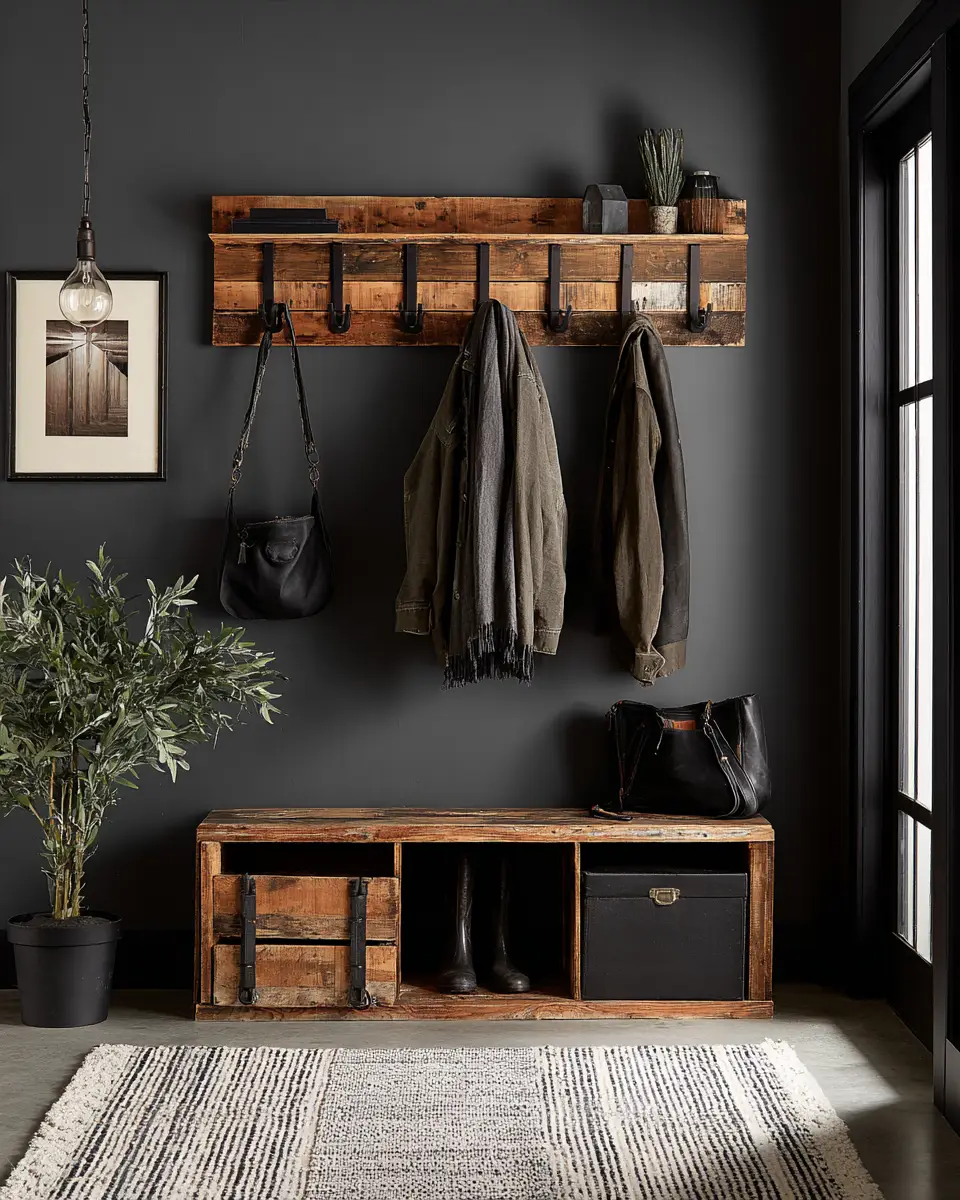 Rust Contemporary Entryway Decor Ideas
