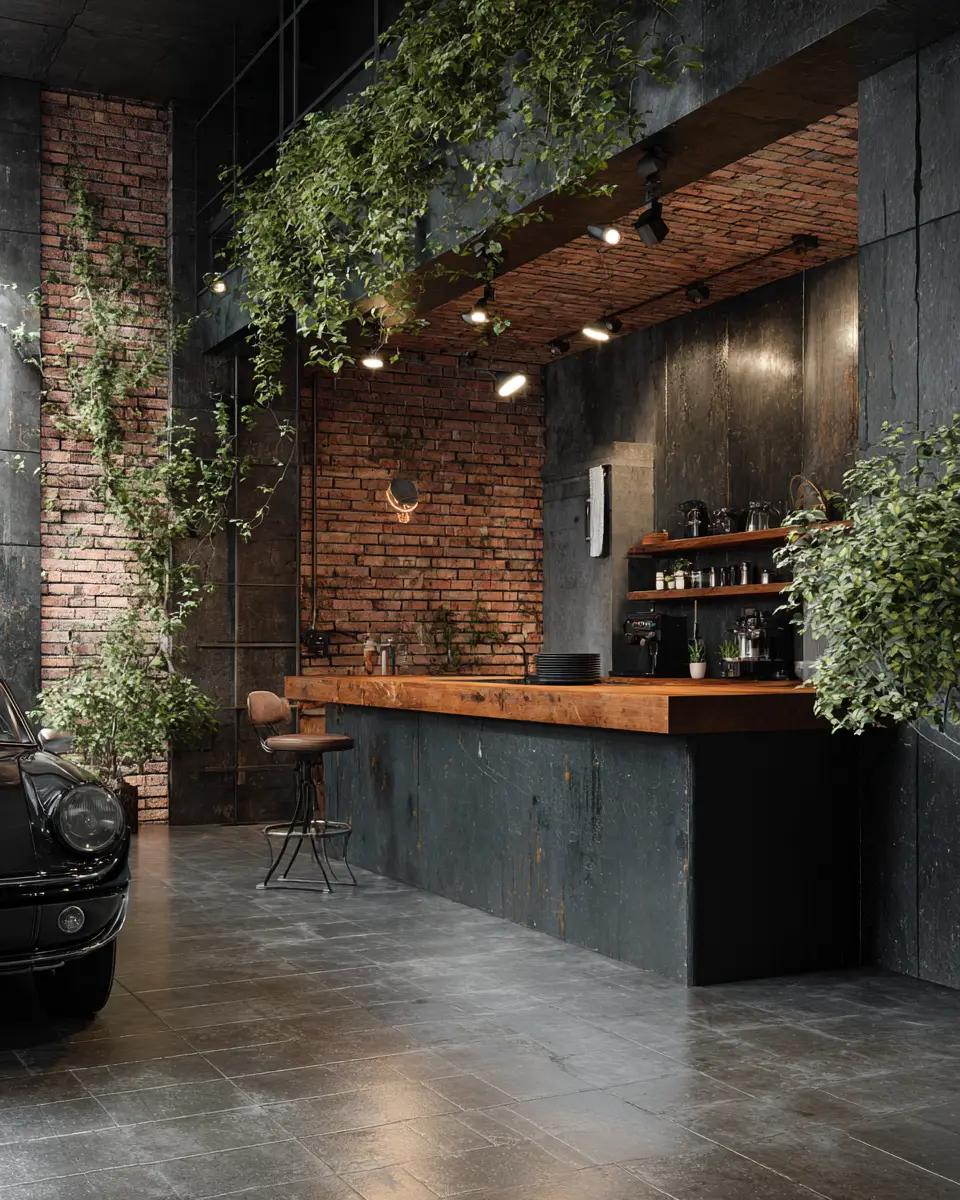 Rust Contemporary Garage Decor Ideas