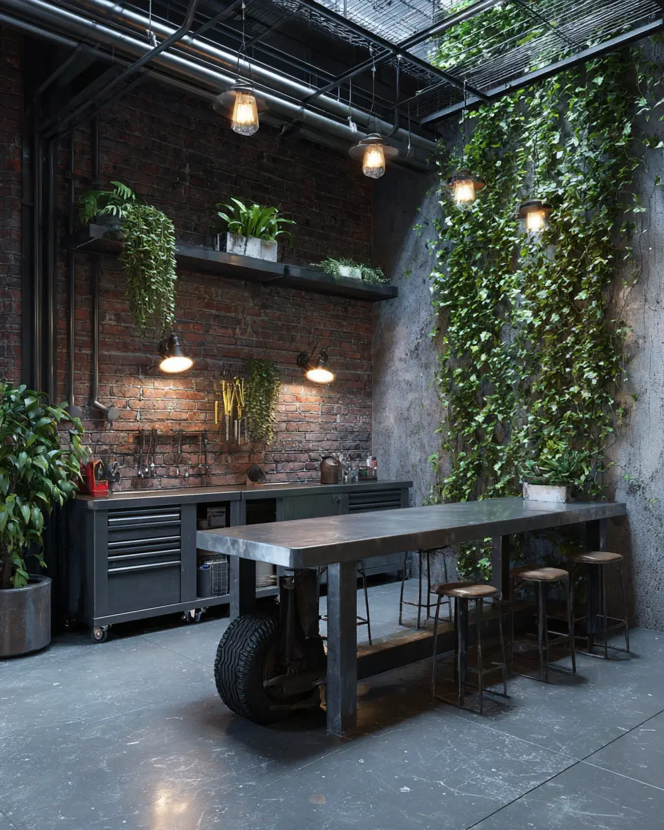 Rust Contemporary Garage Decor Ideas