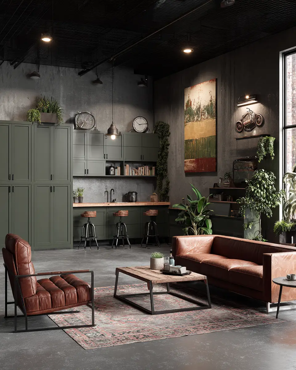 Rust Contemporary Garage Decor Ideas