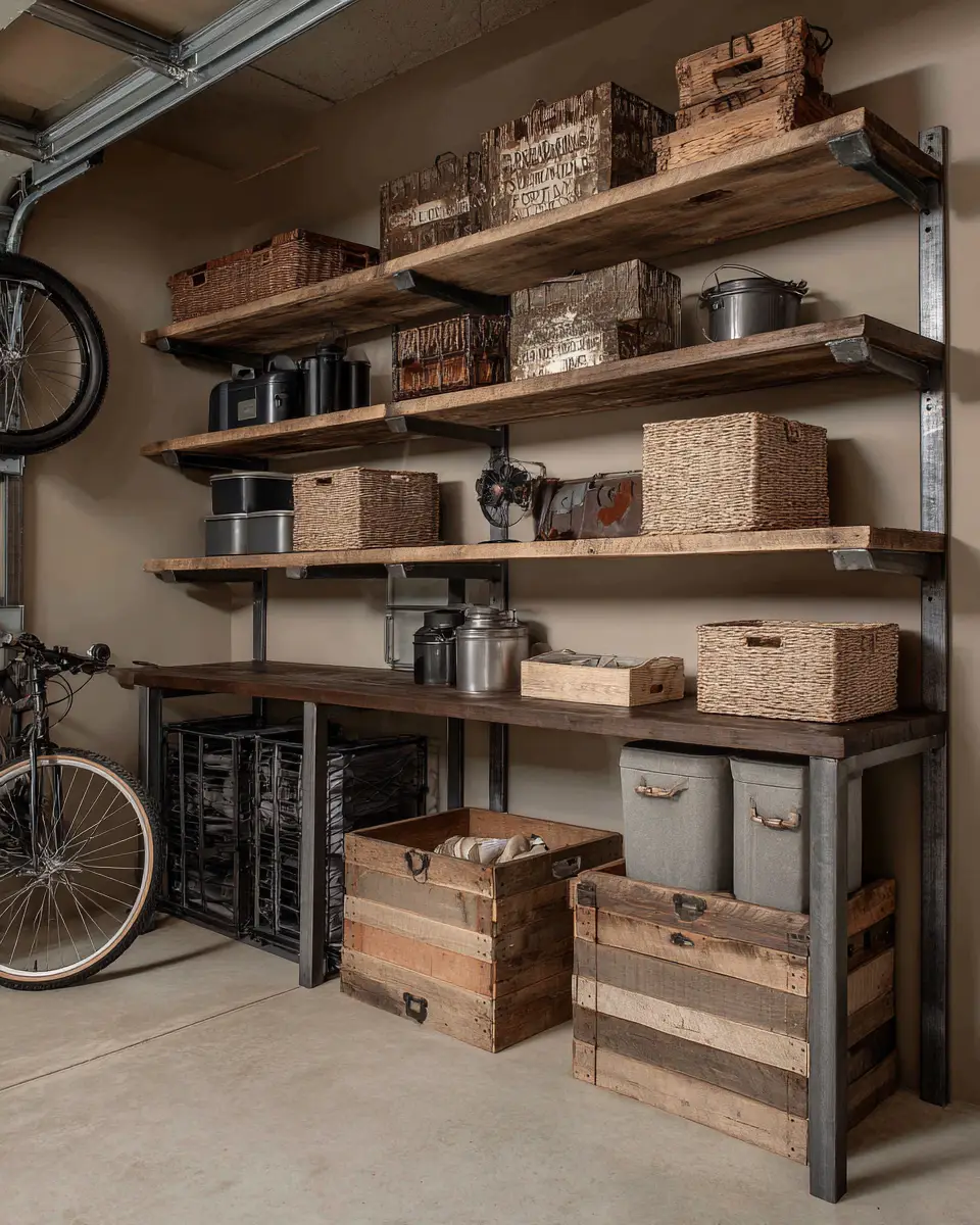 Rust Contemporary Garage Decor Ideas