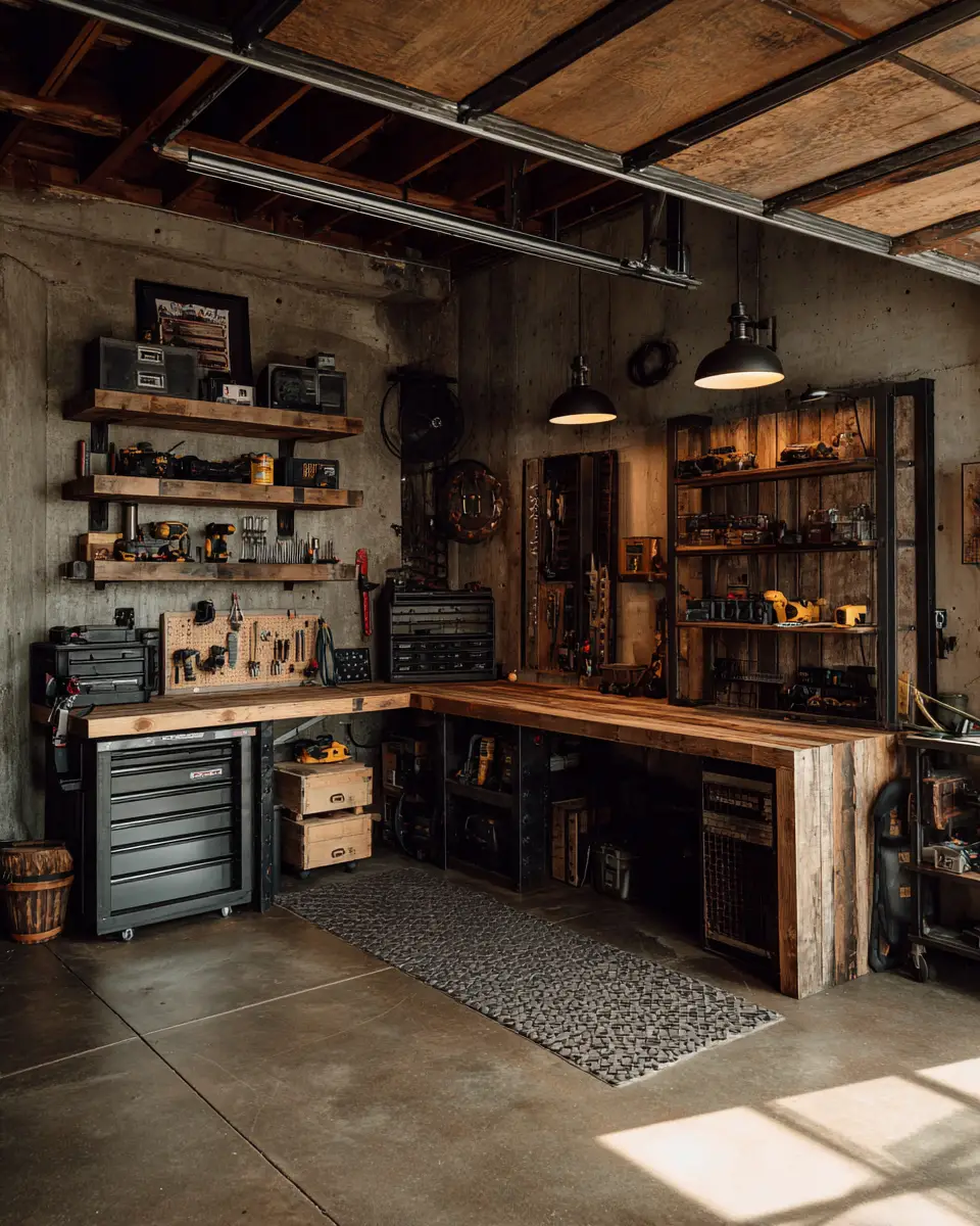 Rust Contemporary Garage Decor Ideas