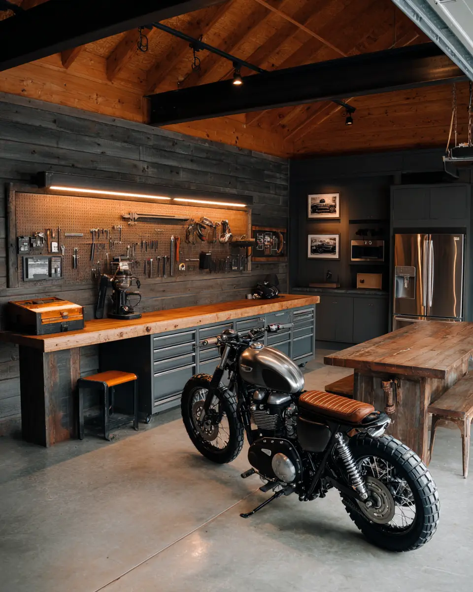 Rust Contemporary Garage Decor Ideas