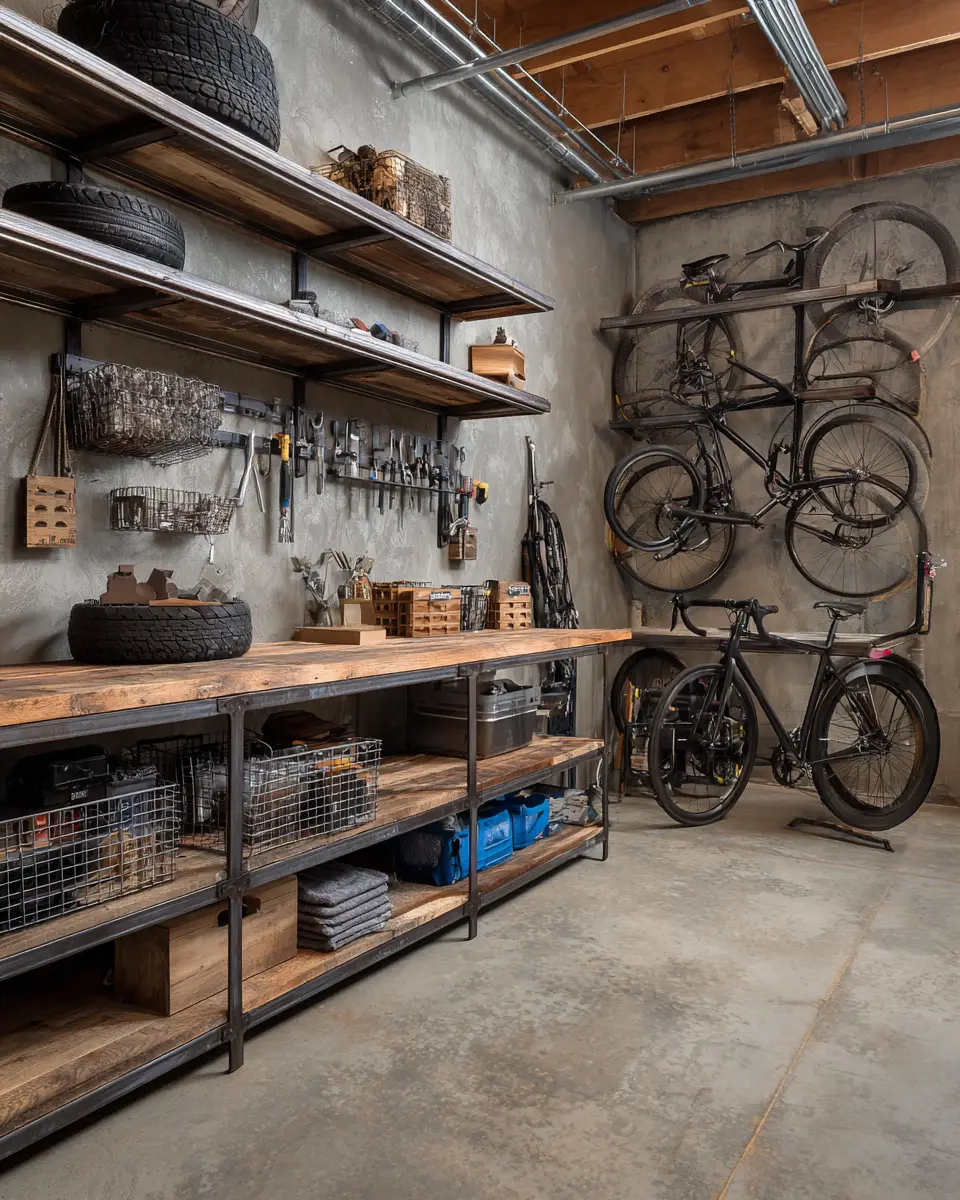 Rust Contemporary Garage Decor Ideas