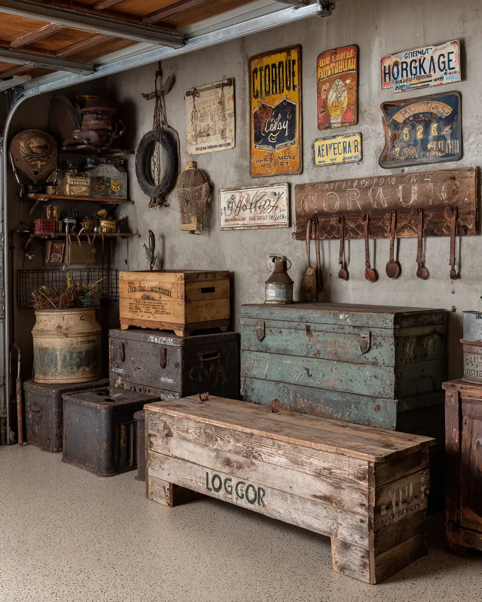 Rust Contemporary Garage Decor Ideas