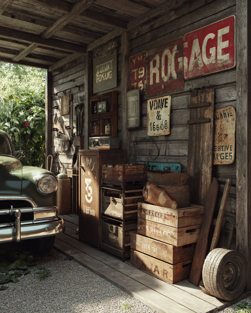 Rust Contemporary Garage Decor Ideas