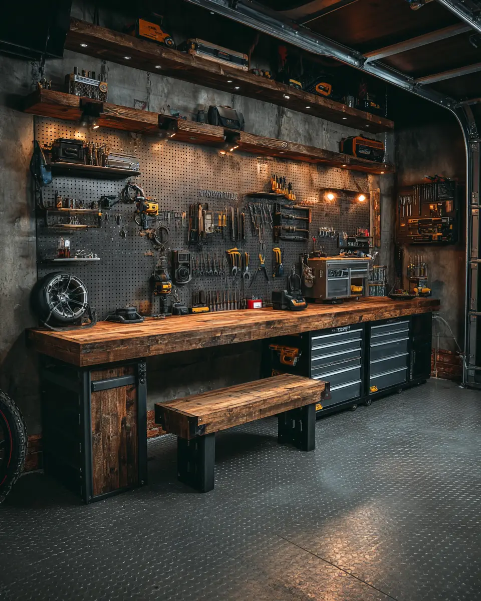 Rust Contemporary Garage Decor Ideas