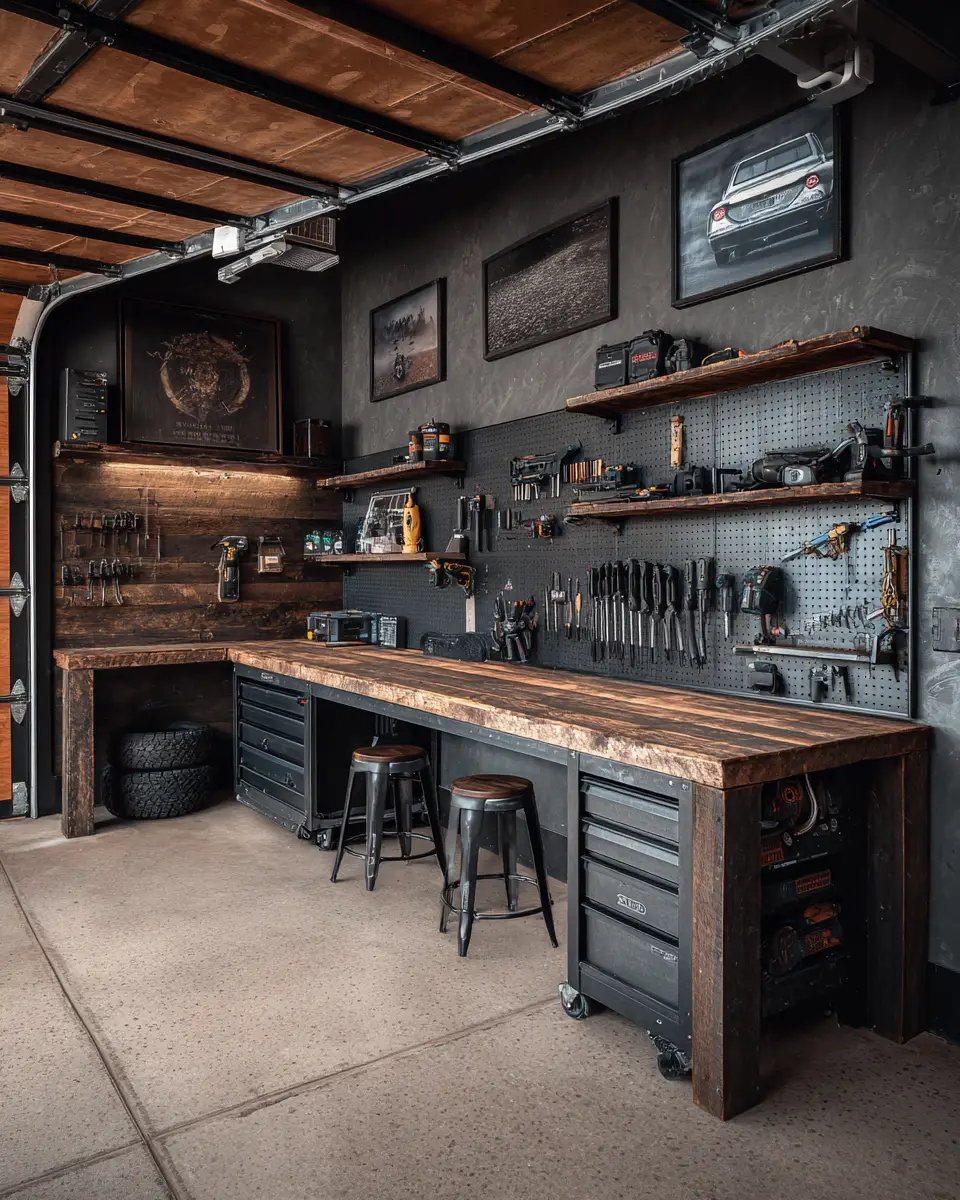 Rust Contemporary Garage Decor Ideas