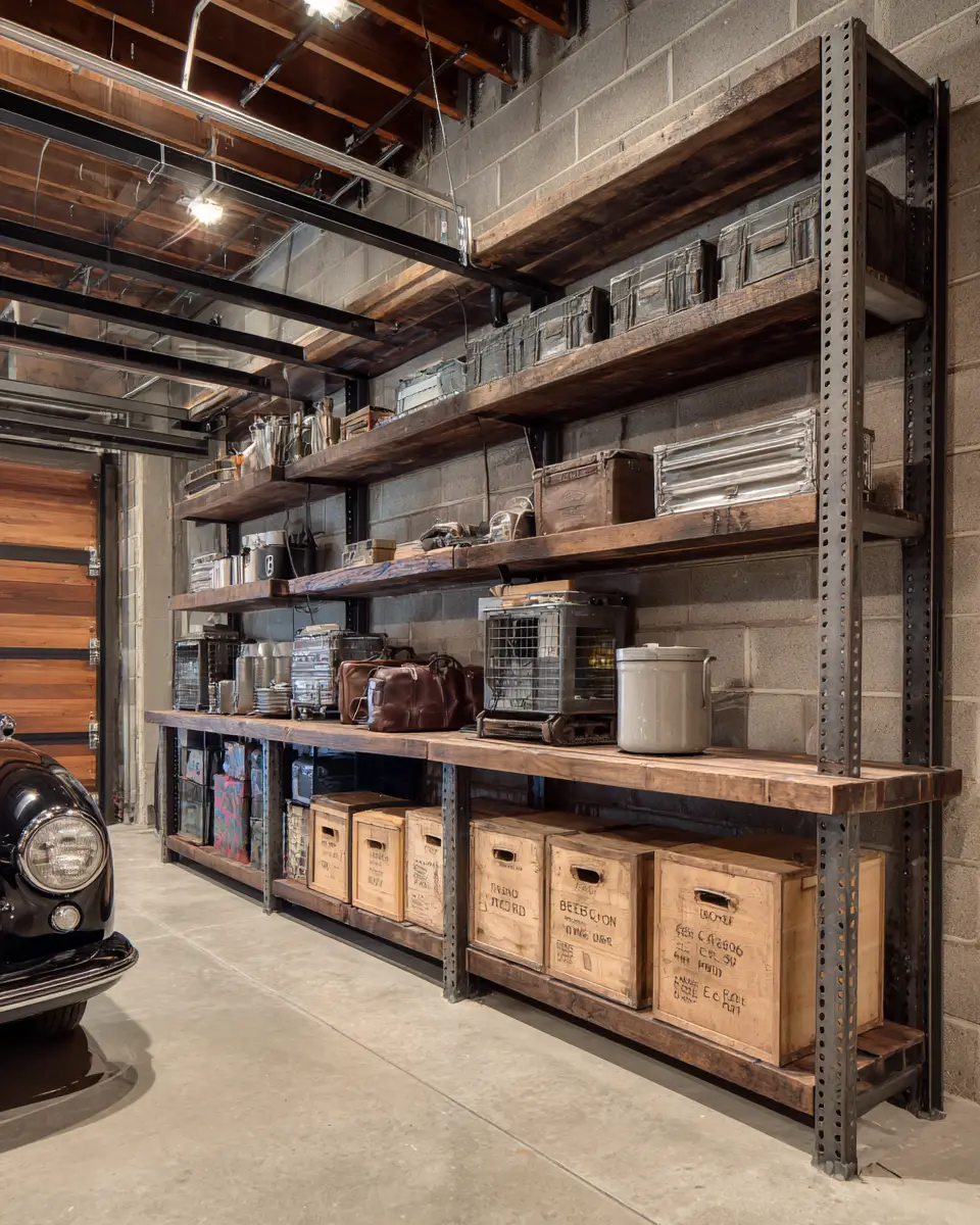 Rust Contemporary Garage Decor Ideas