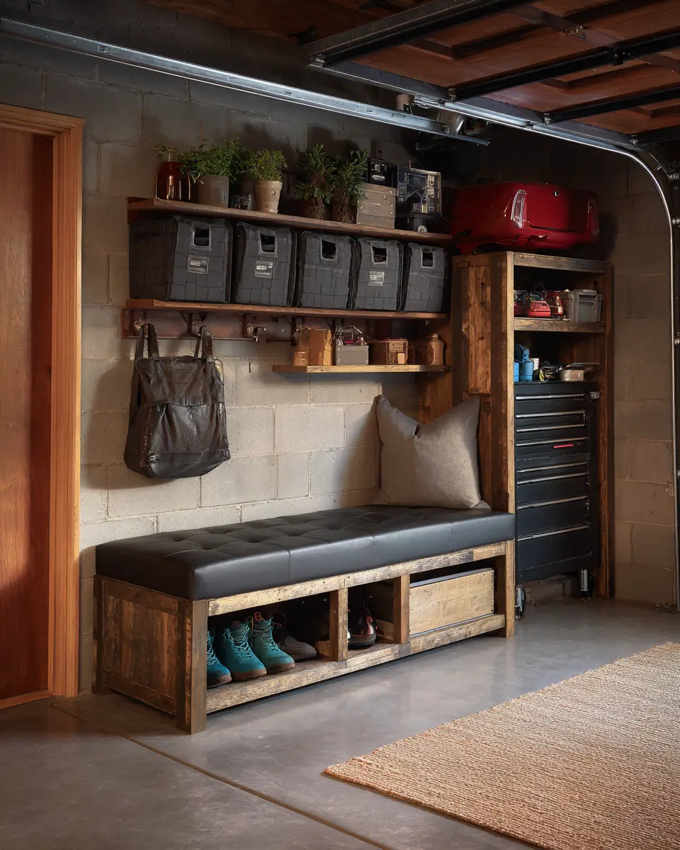 Rust Contemporary Garage Decor Ideas