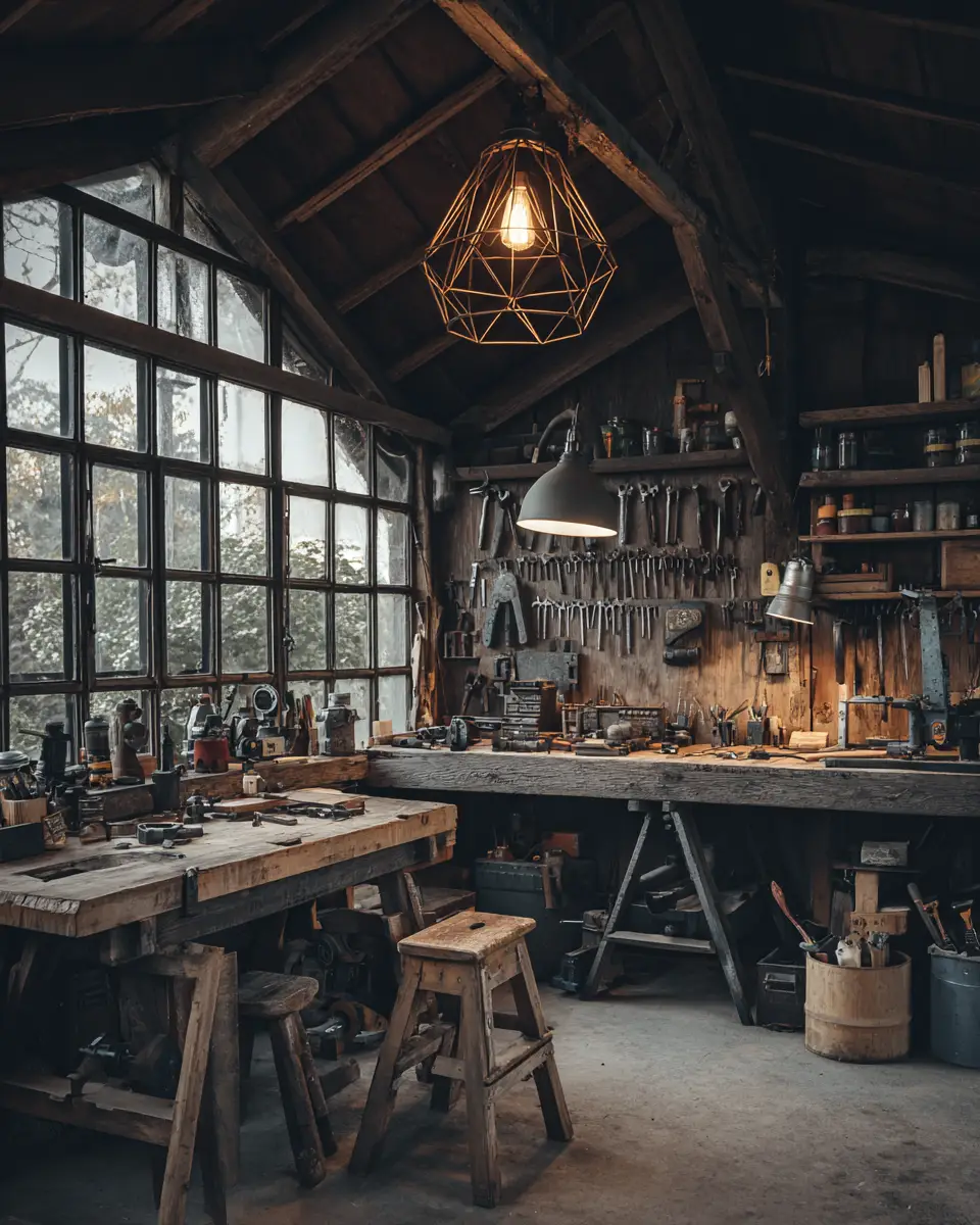 Rust Contemporary Garage Decor Ideas