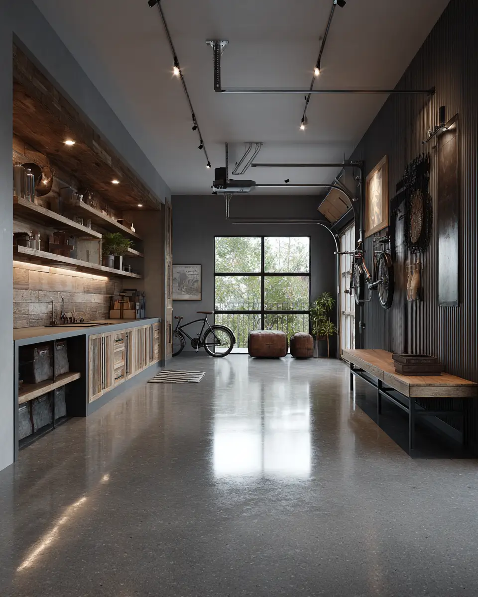 Rust Contemporary Garage Decor Ideas