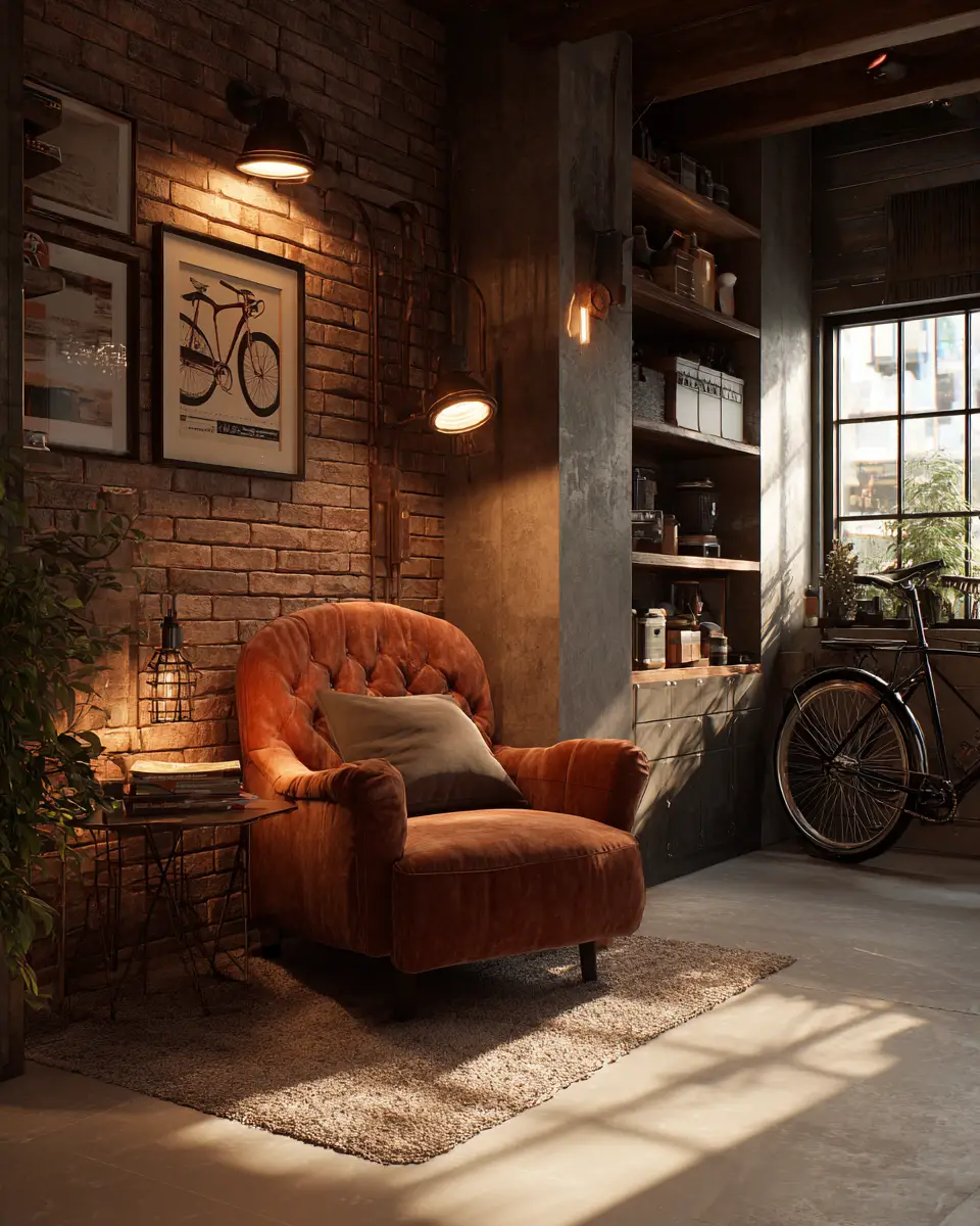 Rust Contemporary Garage Decor Ideas