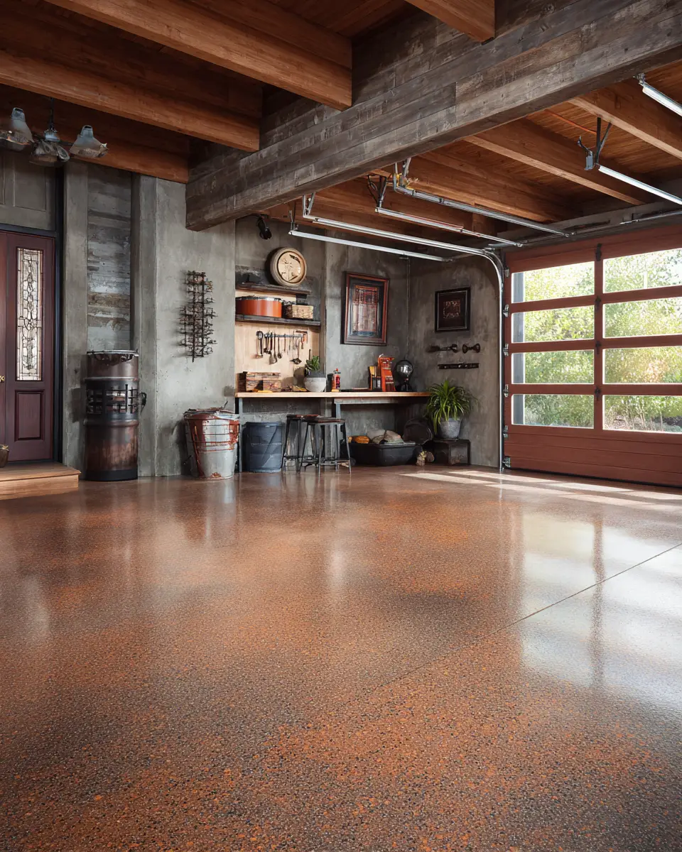 Rust Contemporary Garage Decor Ideas