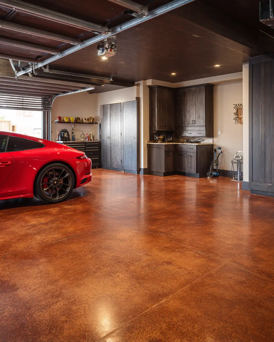 Rust Contemporary Garage Decor Ideas