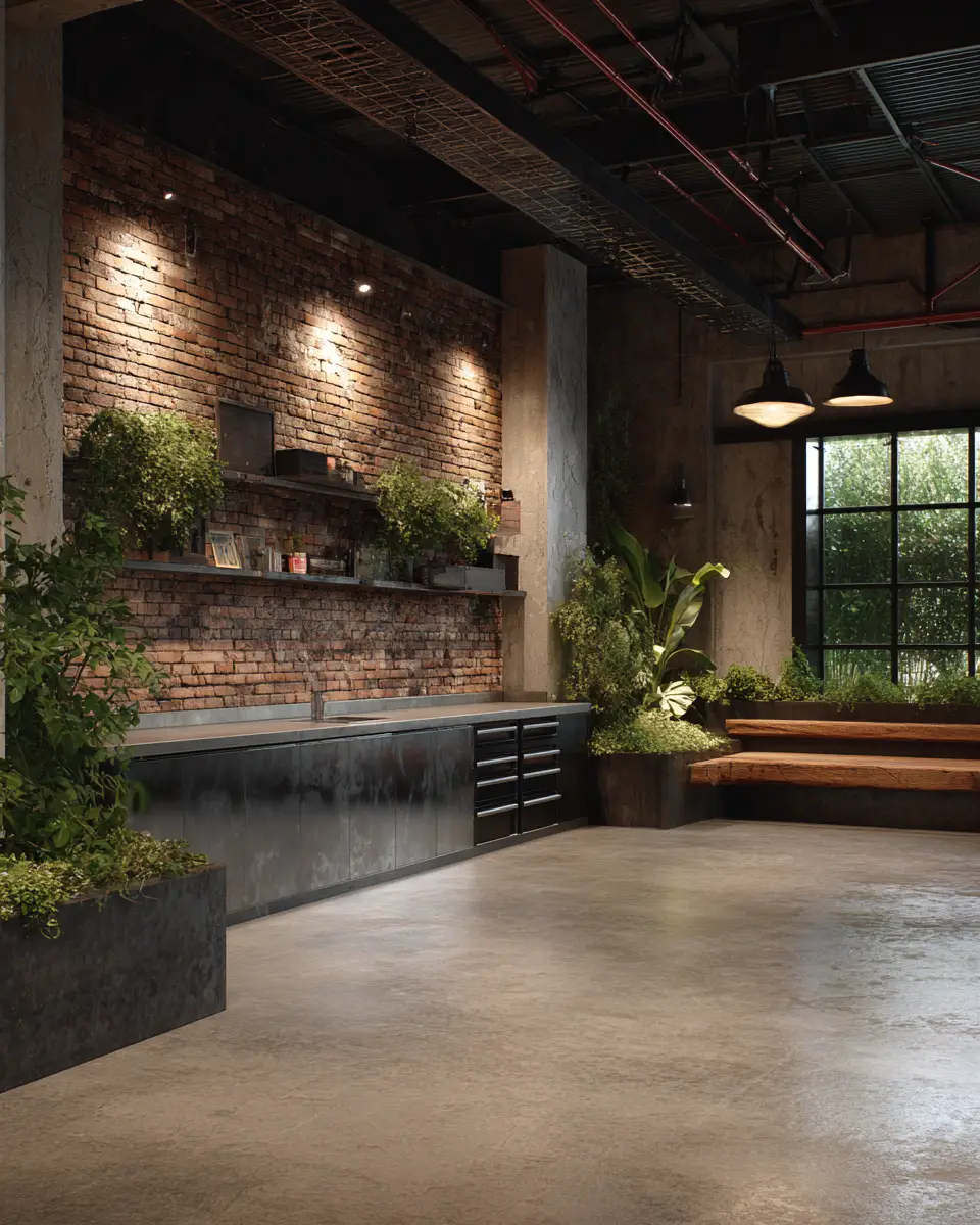 Rust Contemporary Garage Decor Ideas