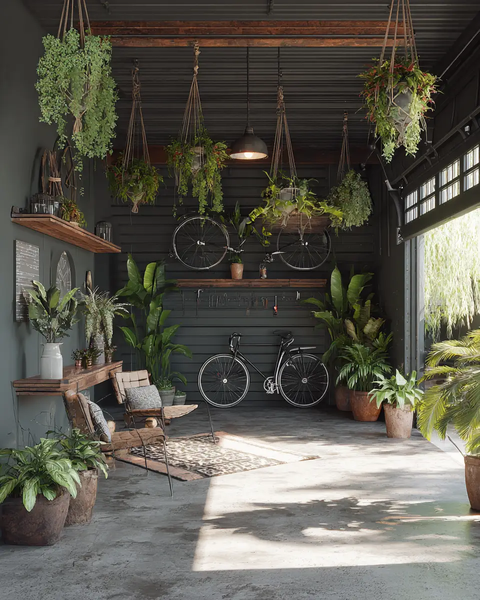 Rust Contemporary Garage Decor Ideas