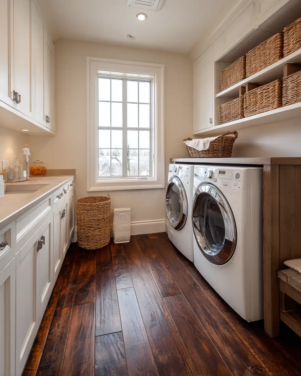 Rust Contemporary Laundry Room Decor Ideas
