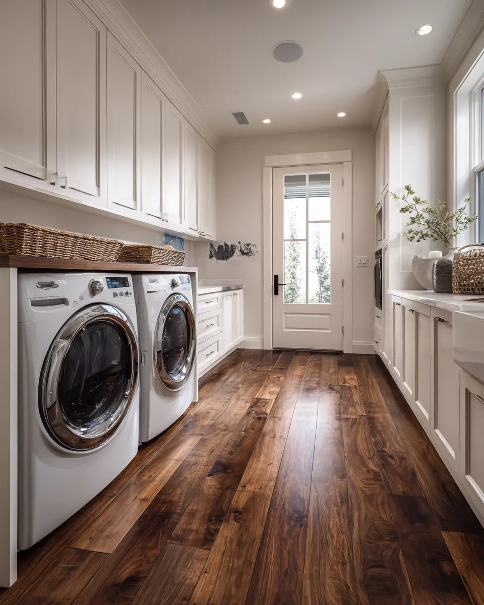 Rust Contemporary Laundry Room Decor Ideas