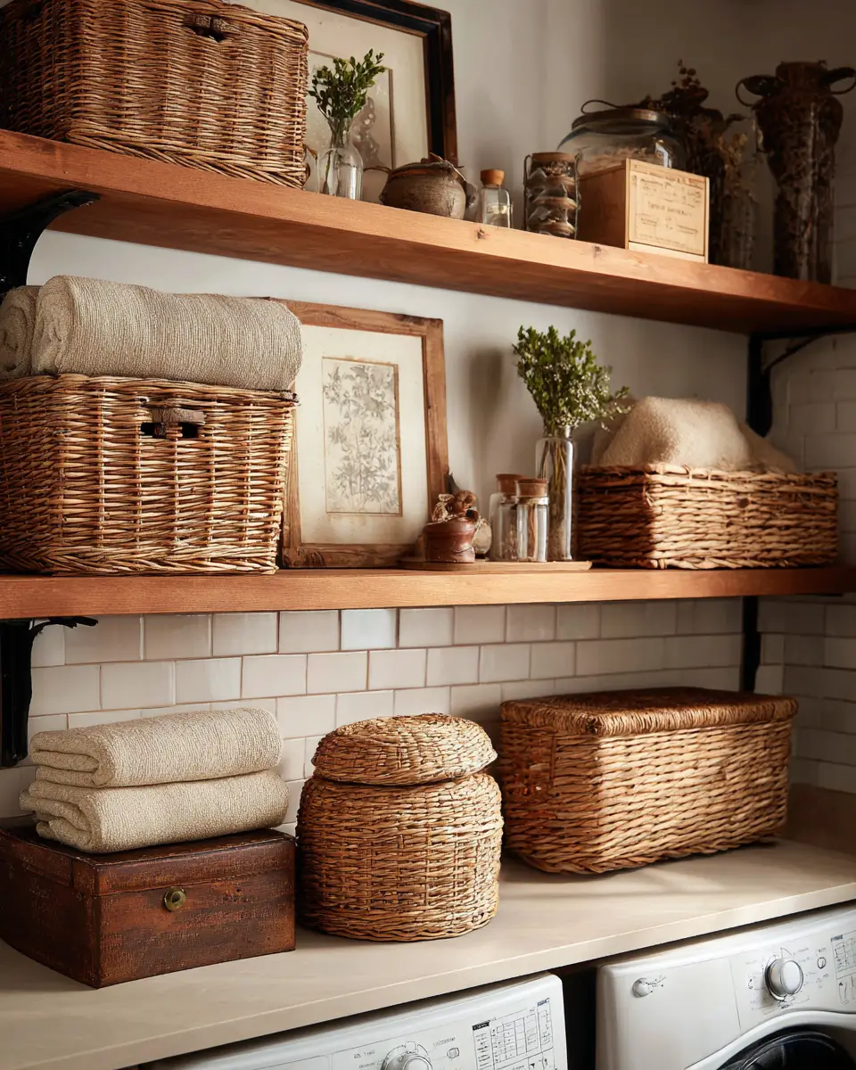 Rust Contemporary Laundry Room Decor Ideas