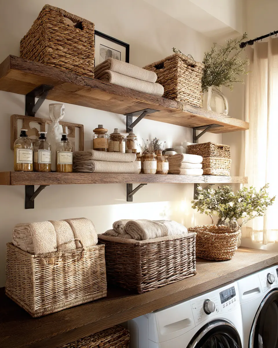 Rust Contemporary Laundry Room Decor Ideas
