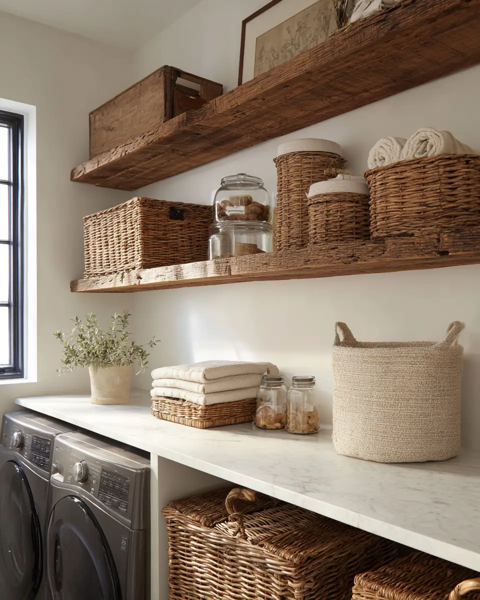 Rust Contemporary Laundry Room Decor Ideas
