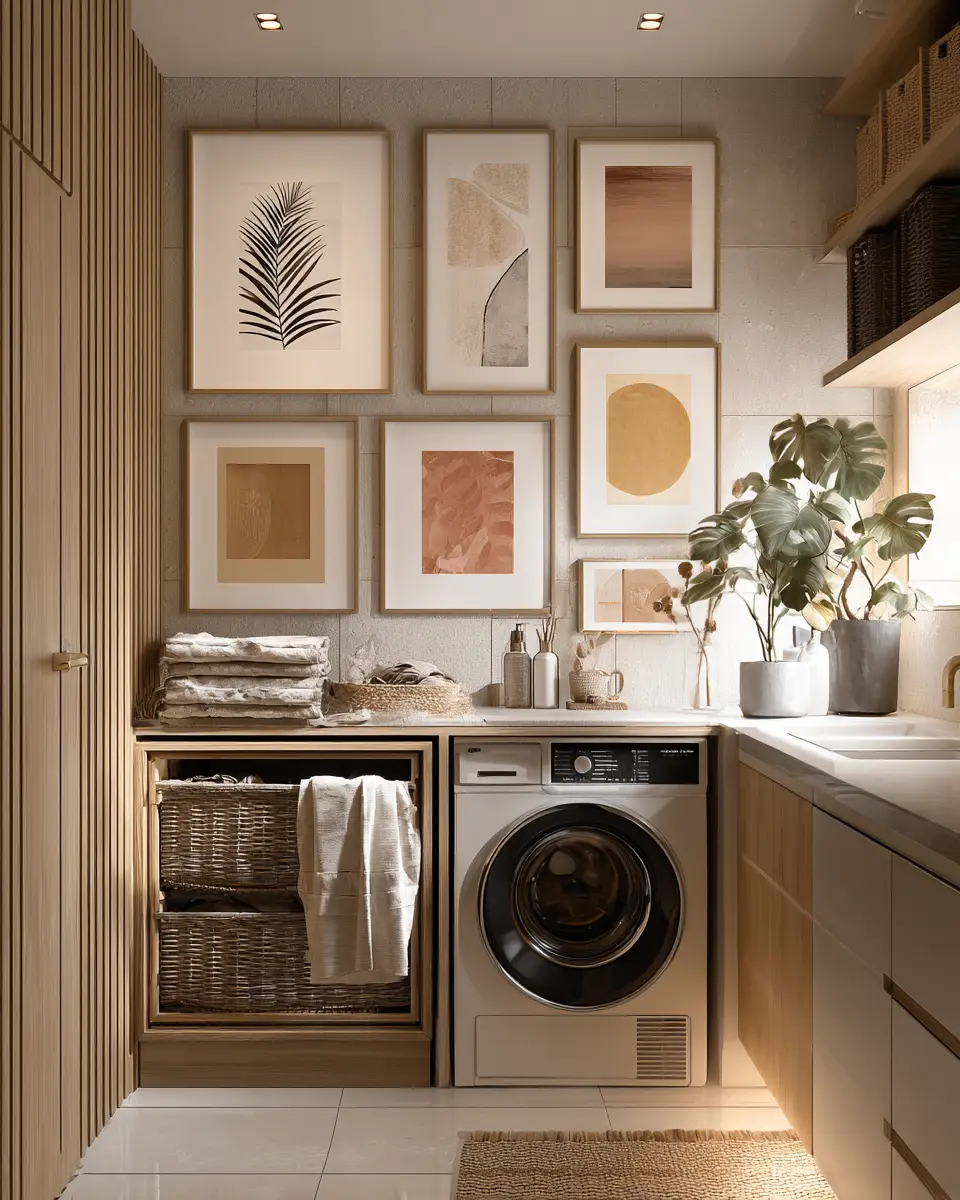 Rust Contemporary Laundry Room Decor Ideas