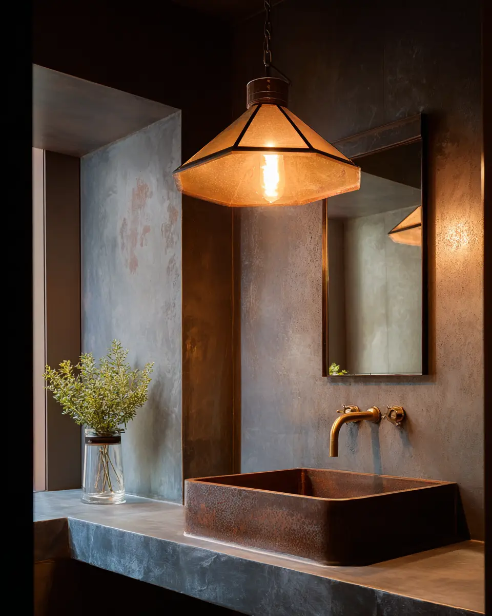 Rust Contemporary Laundry Room Decor Ideas