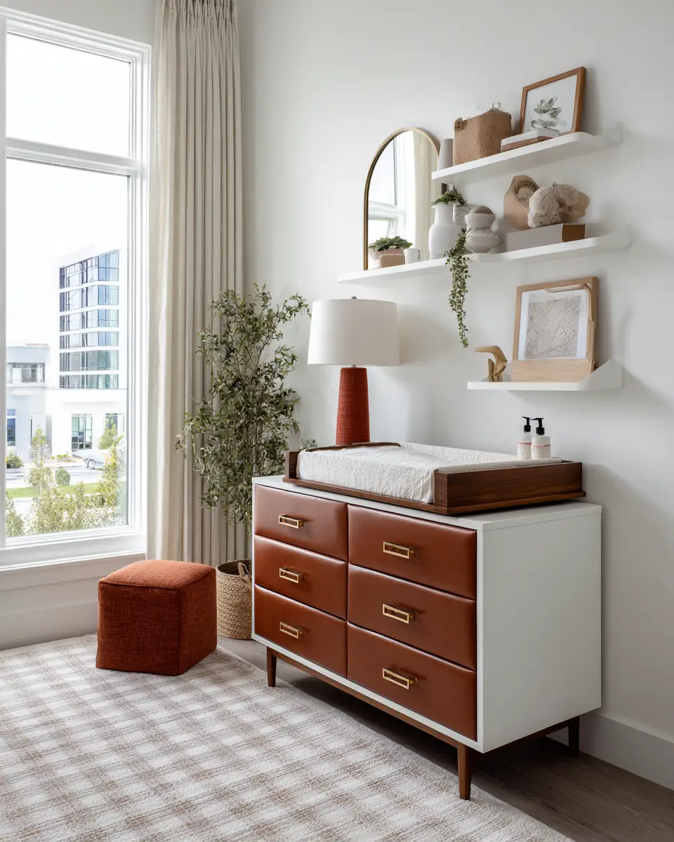 Rust Contemporary Nursery Decor Ideas