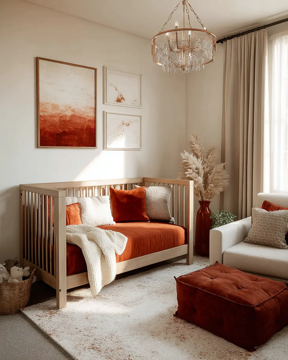 Rust Contemporary Nursery Decor Ideas
