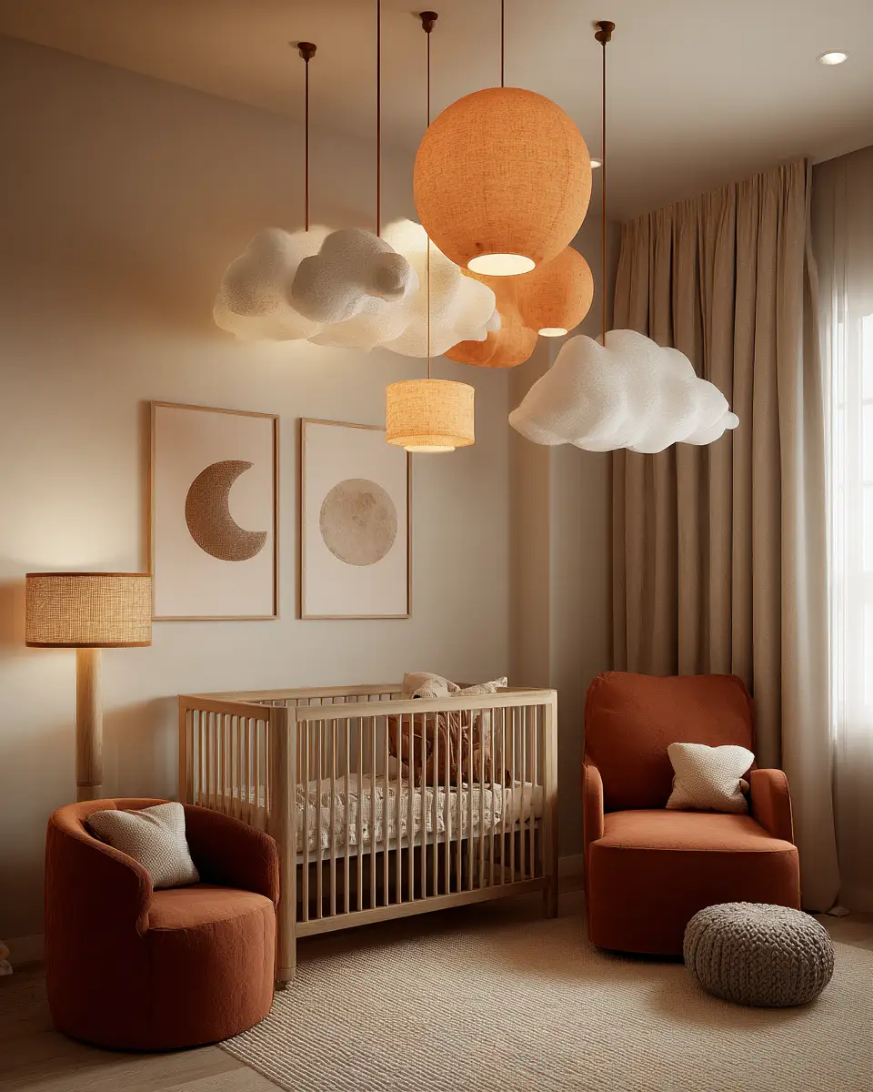 Rust Contemporary Nursery Decor Ideas