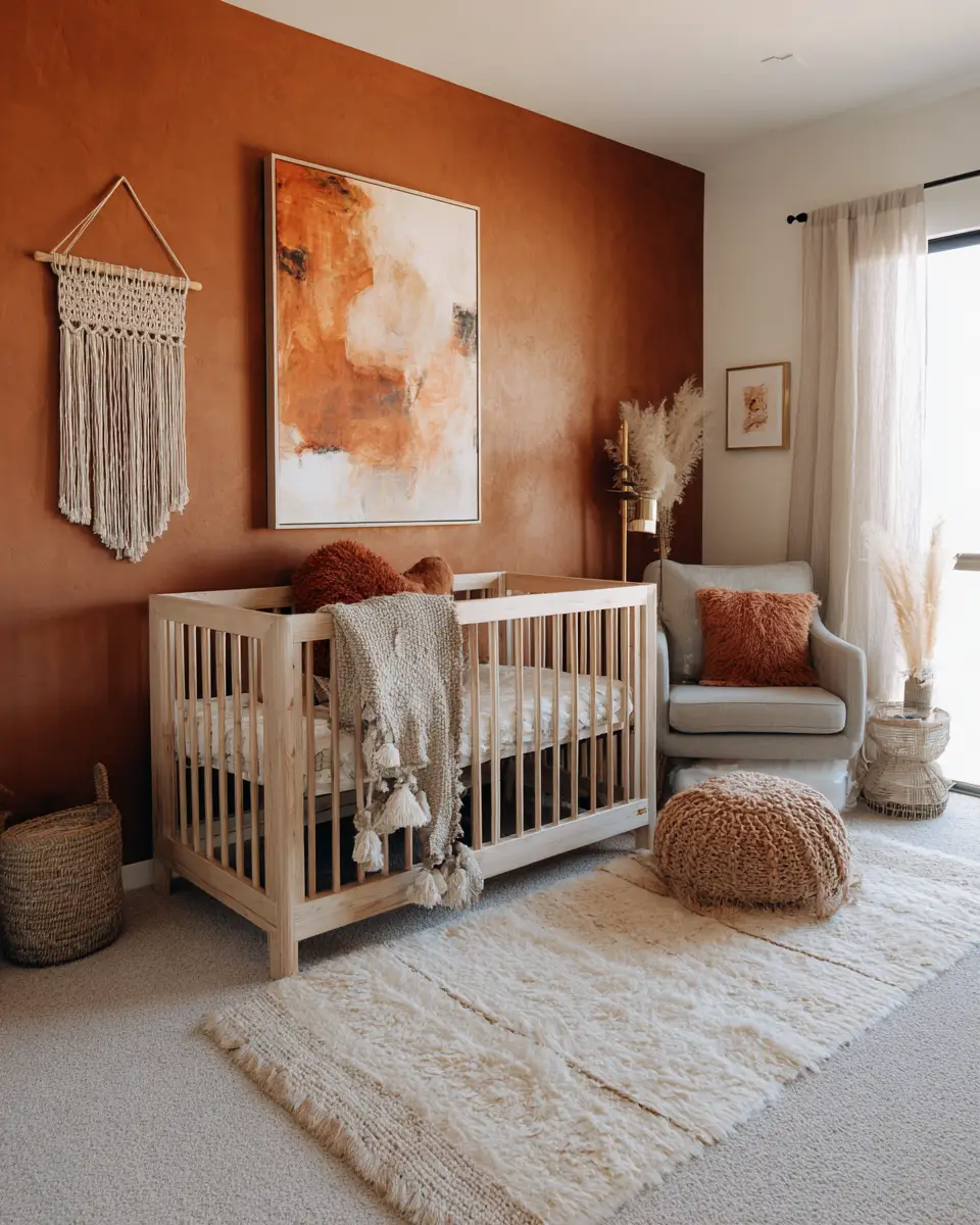 Rust Contemporary Nursery Decor Ideas