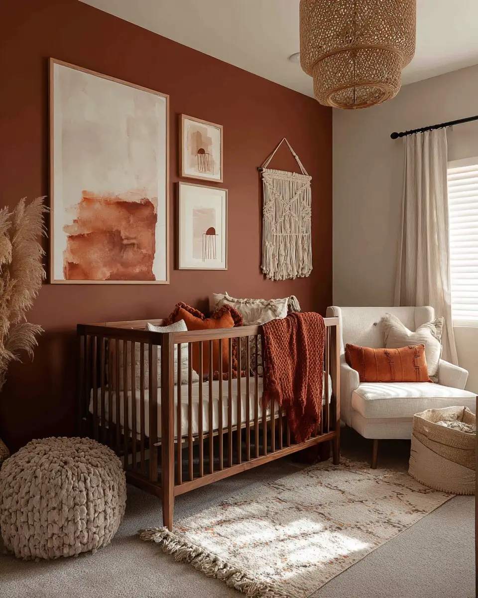 Rust Contemporary Nursery Decor Ideas
