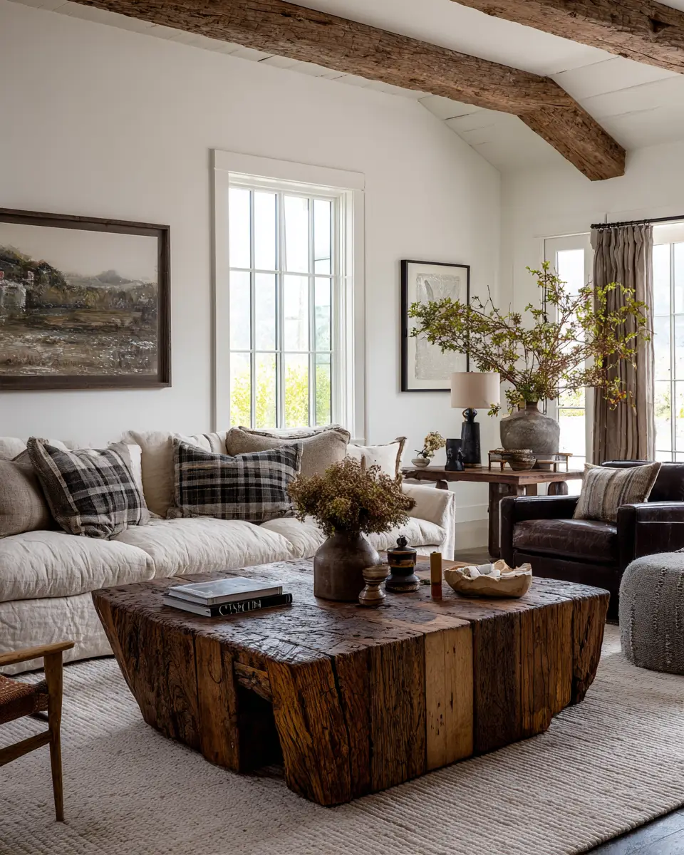 Rust Farmhouse Living Room Decor Ideas