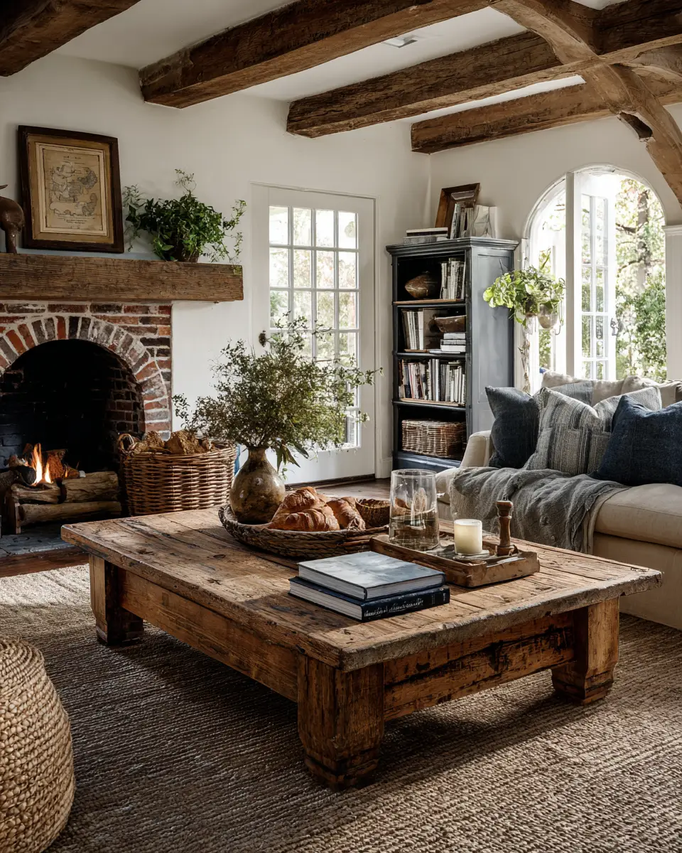 Rust Farmhouse Living Room Decor Ideas