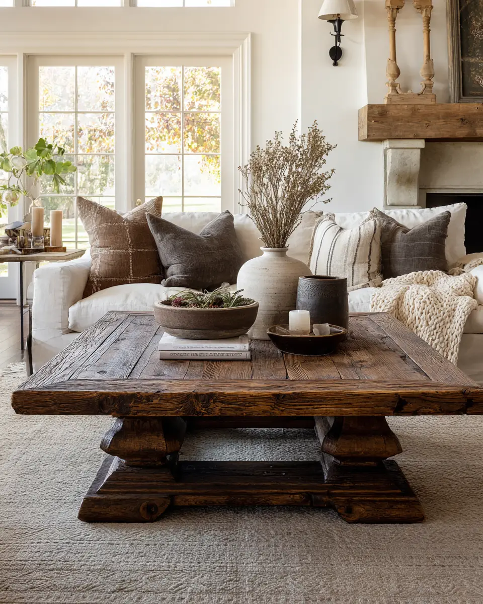 Rust Farmhouse Living Room Decor Ideas
