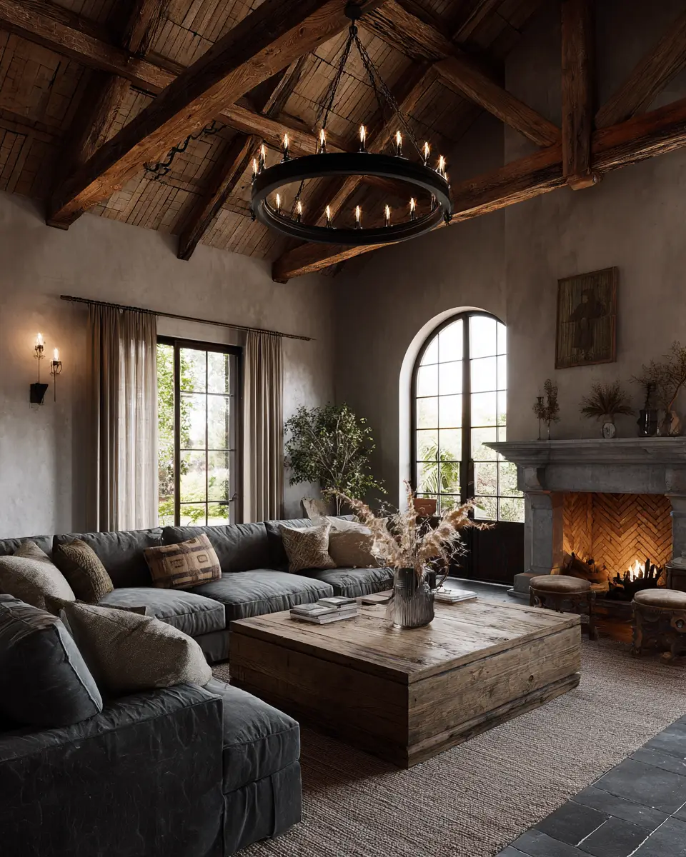 Rust Farmhouse Living Room Decor Ideas