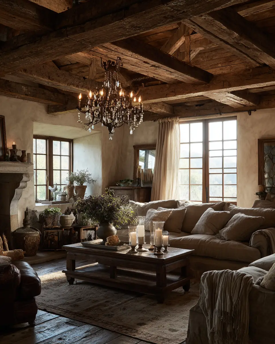 Rust Farmhouse Living Room Decor Ideas