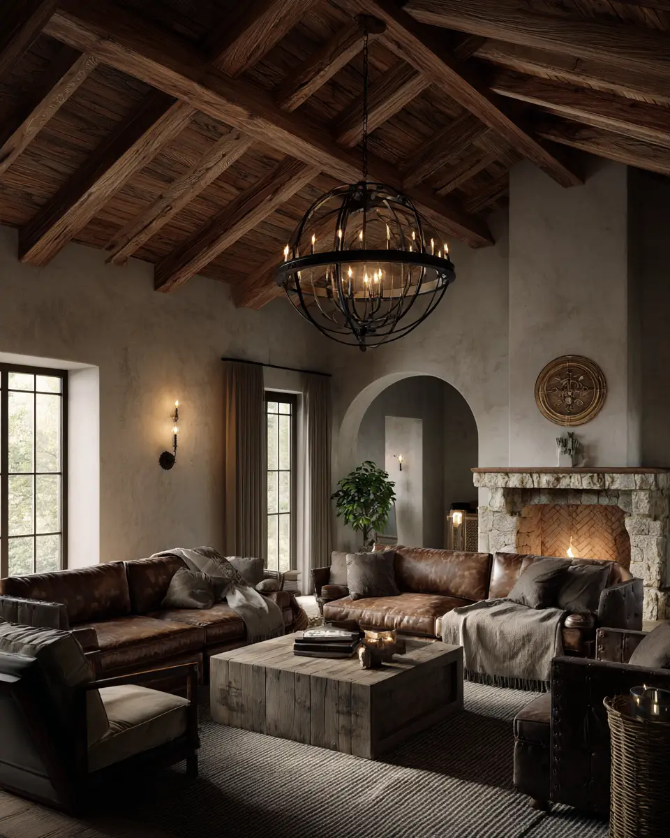 Rust Farmhouse Living Room Decor Ideas