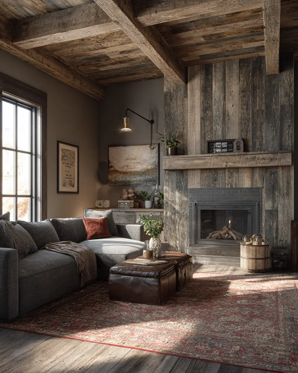 Rust Farmhouse Living Room Decor Ideas