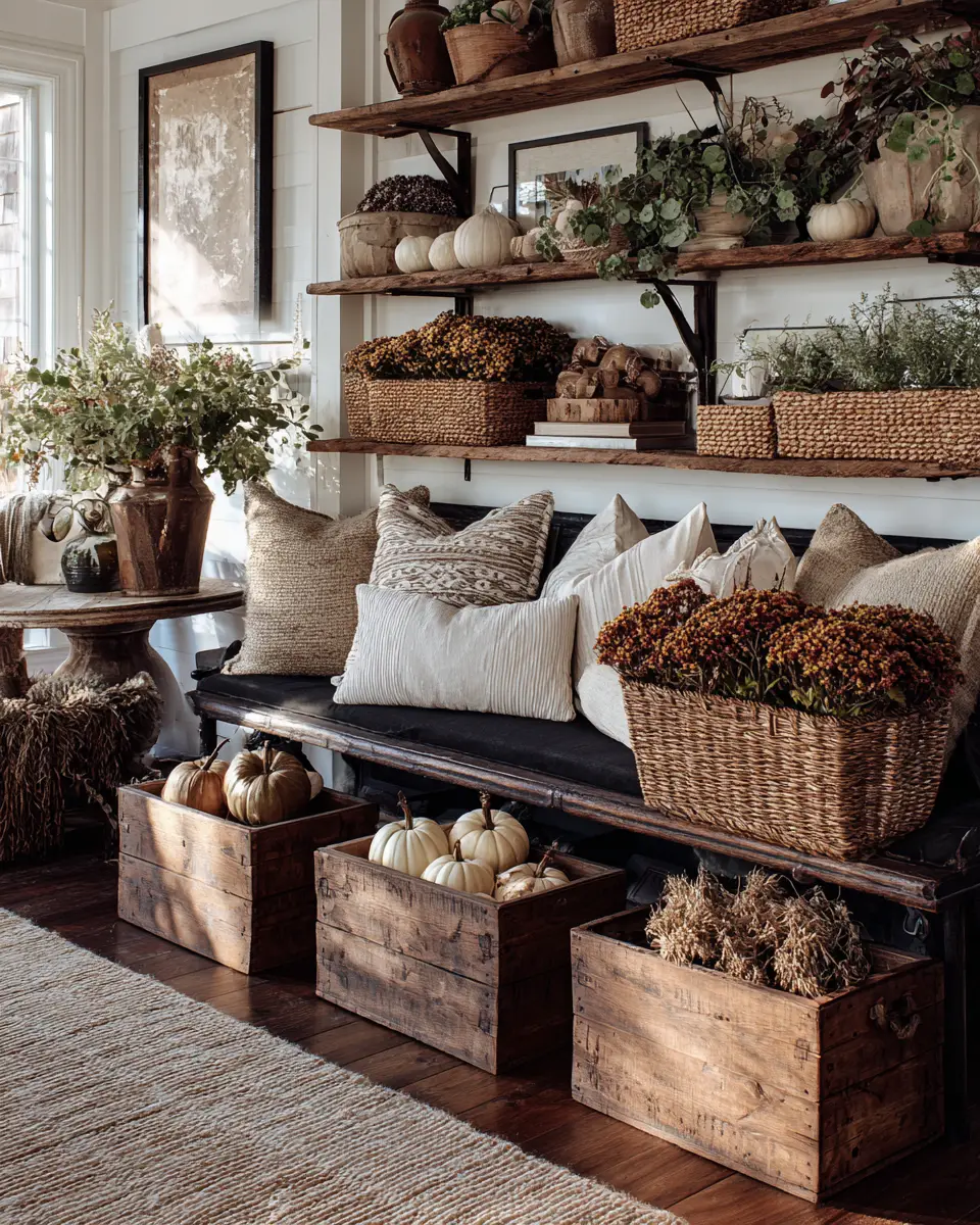 Rust Farmhouse Living Room Decor Ideas