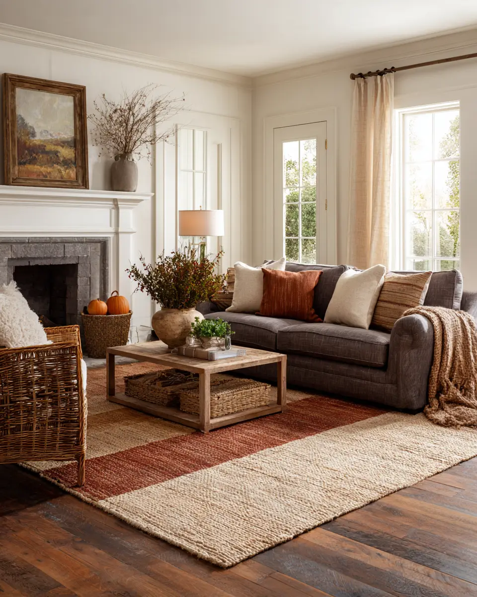Rust Farmhouse Living Room Decor Ideas